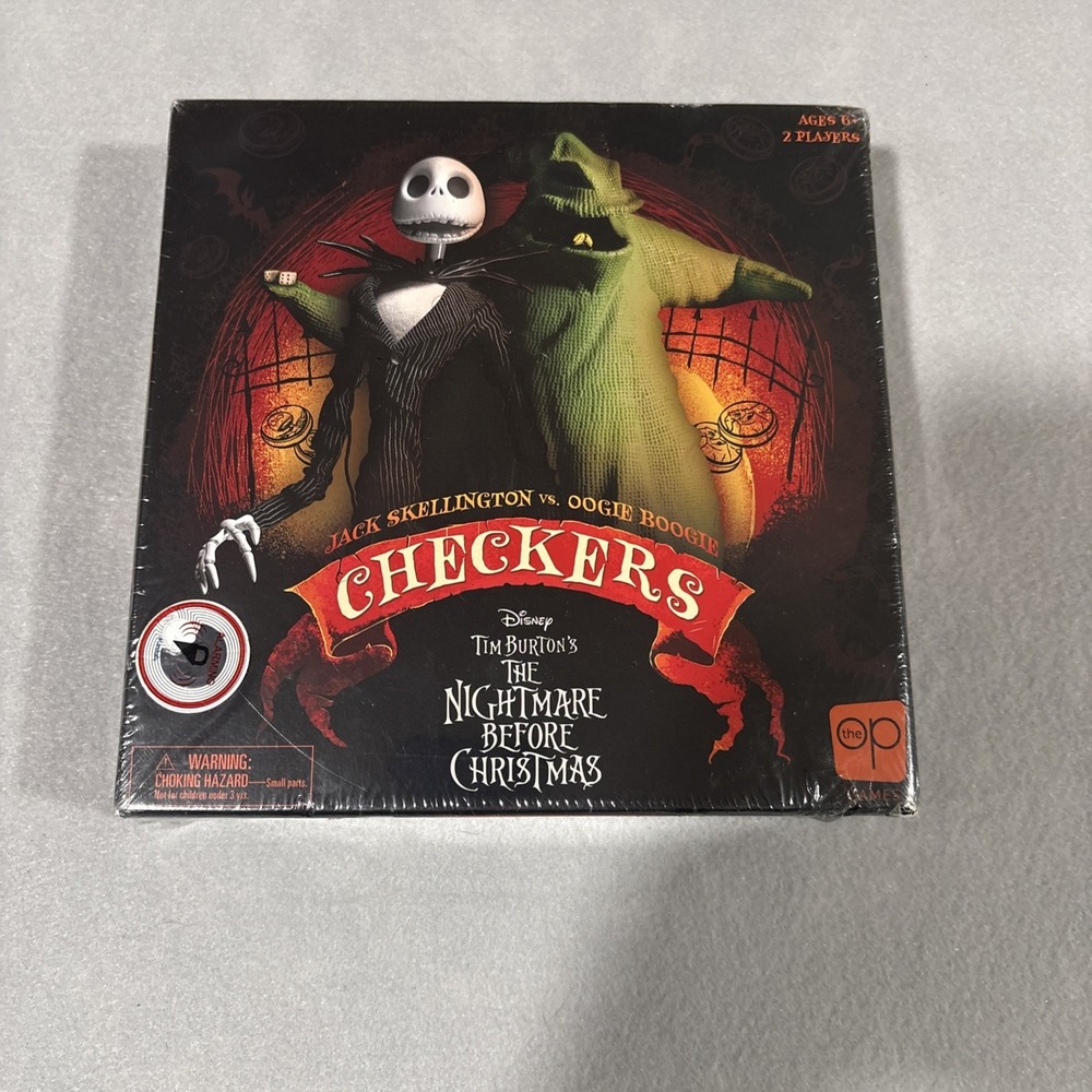 Tim Burton's The Nightmare Before Christmas CHECKERS Game NEW